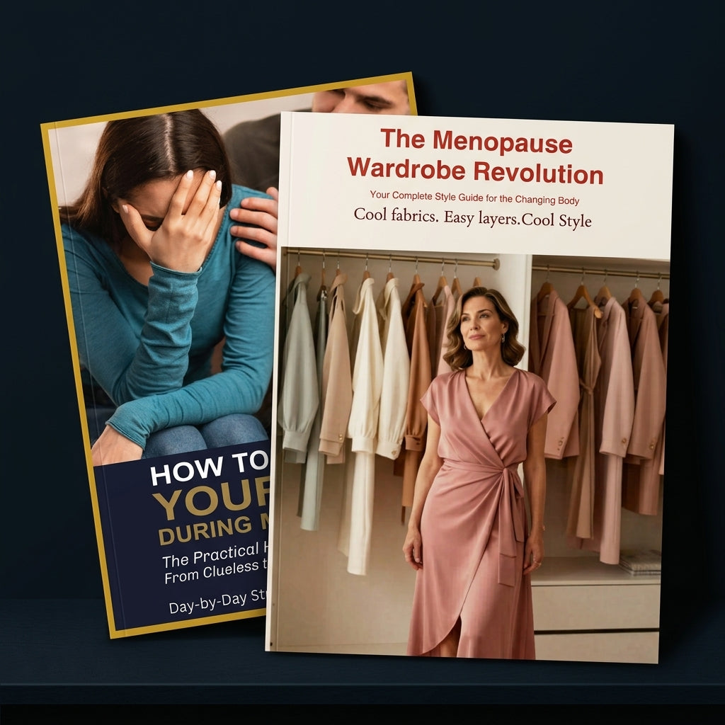 The Menopause Wardrobe Revolution and the Practical Husband's Handbook guide covers